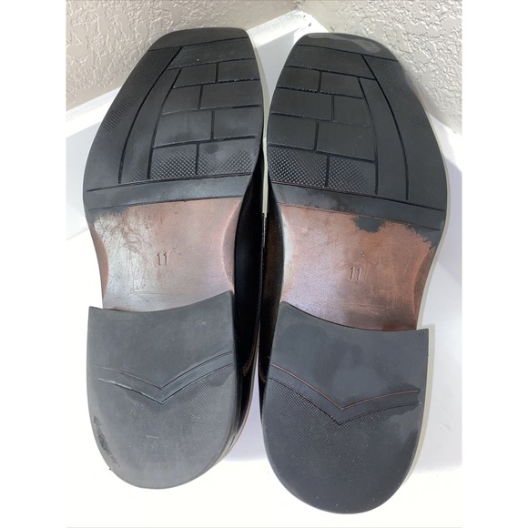 J.Ferrar JF Oxford Loafer Slip On Men's Dress Shoes Brown Leather Sz 11 014-2901 - Picture 7 of 10